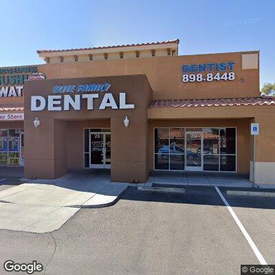 Thumbnail image of the front of a dentist office practice with the name Elite Family Dental which is located in Las Vegas, NV